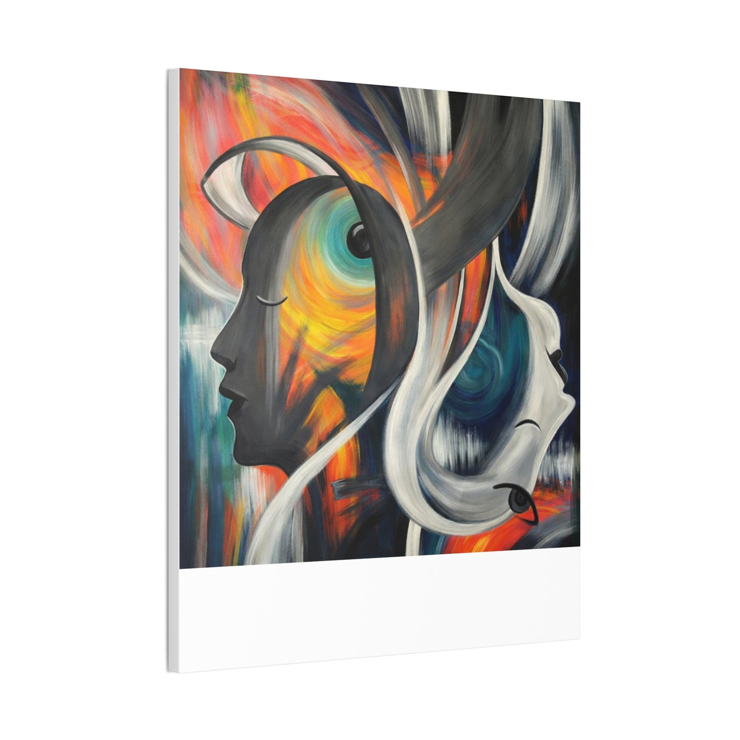 Abstract Expression Portrait Canvas | Eco-Limited