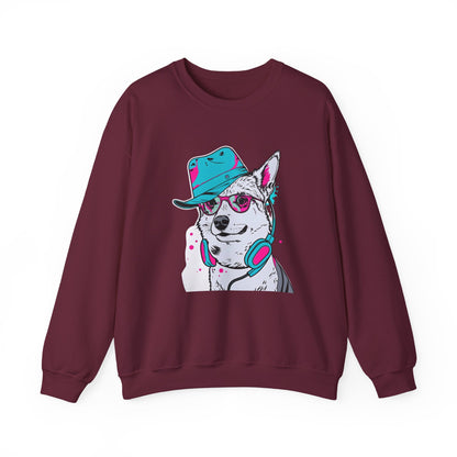 Urban DJ Dog Art Sweater | Eco-Limited