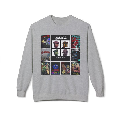 Gorillaz Album Art Collage Graphic Sweatshirt Music Inspired Streetwear
