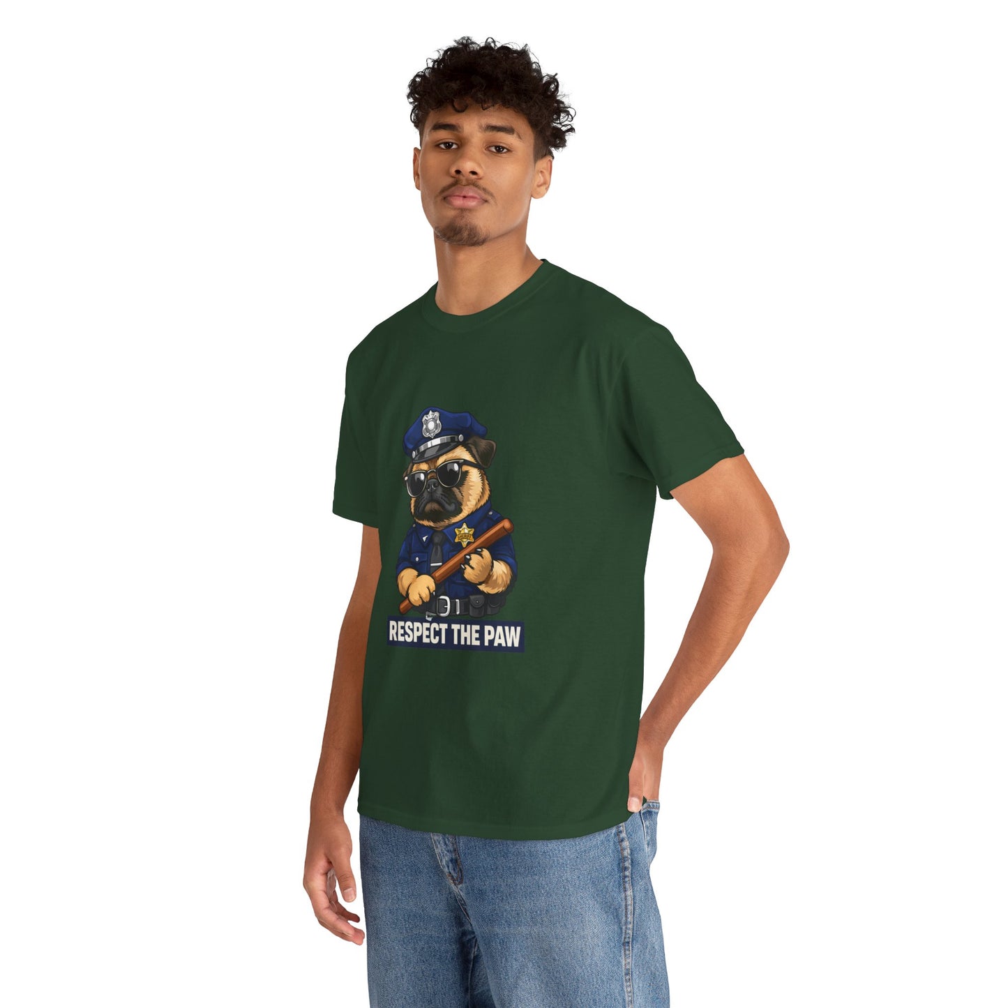 Respect The Paw K9 Officer Dog T-Shirt | Eco-Limited