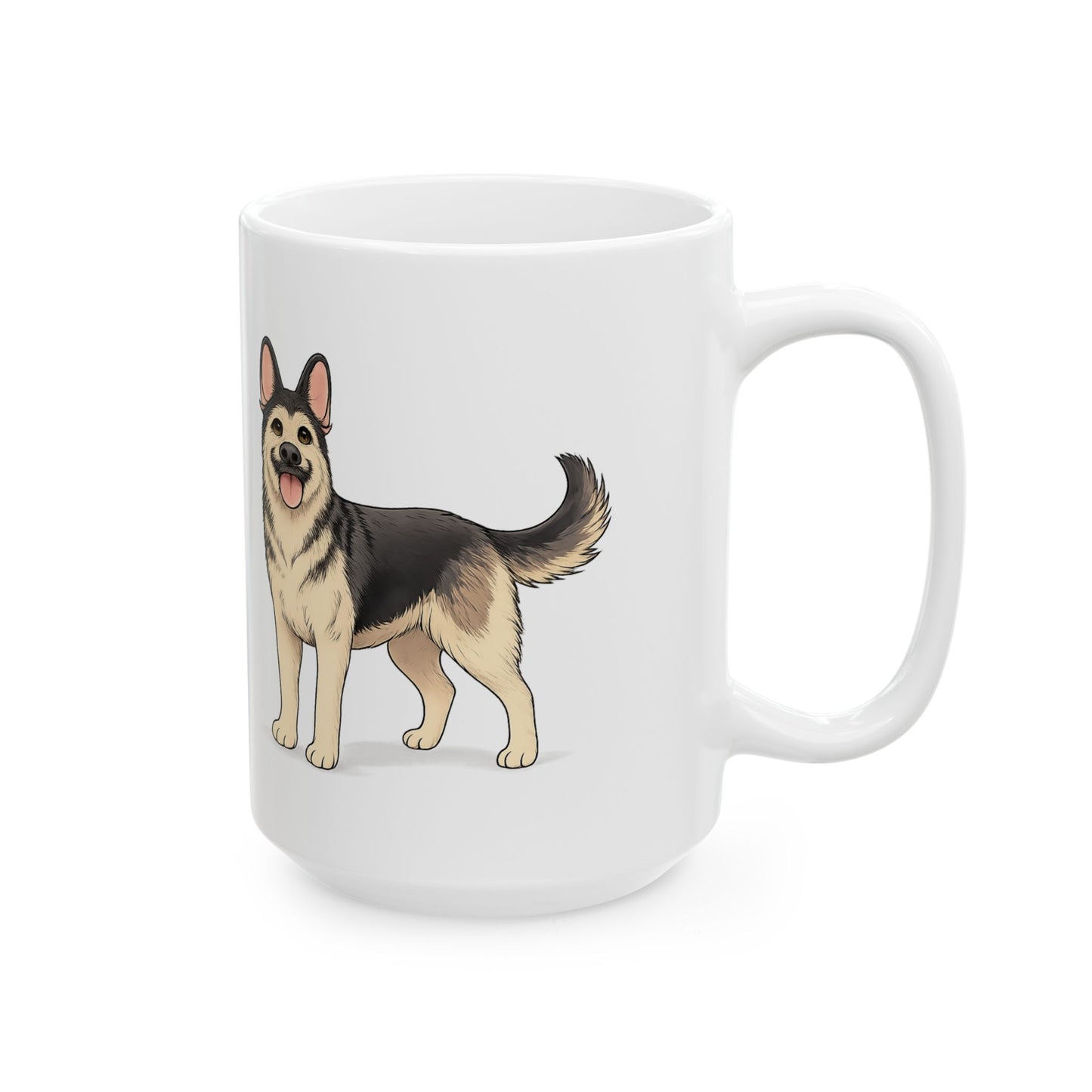 Cute Standing Dog Coffee Cup (11oz/15oz)