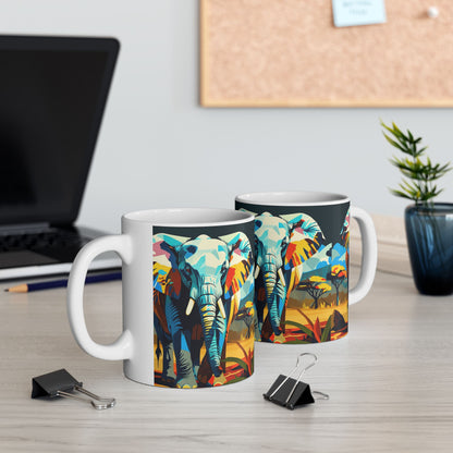 Vibrant Safari Art Coffee Cup (11oz & 15oz)