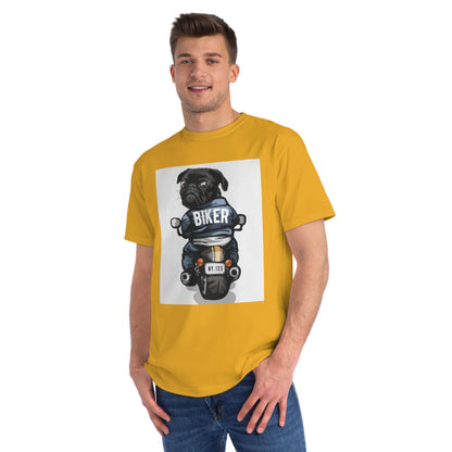 Organic Biker Pug T-Shirt | Organic-Limited