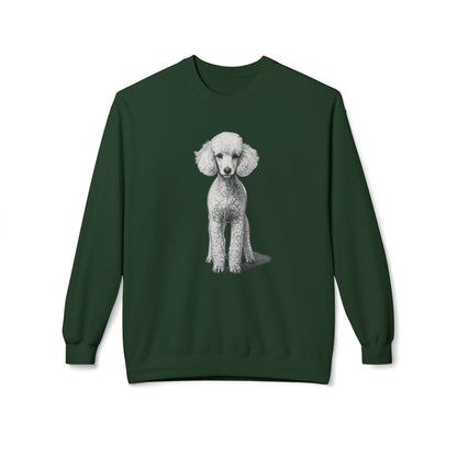 Elegant Poodle Illustration Sweatshirt | Eco-Limited