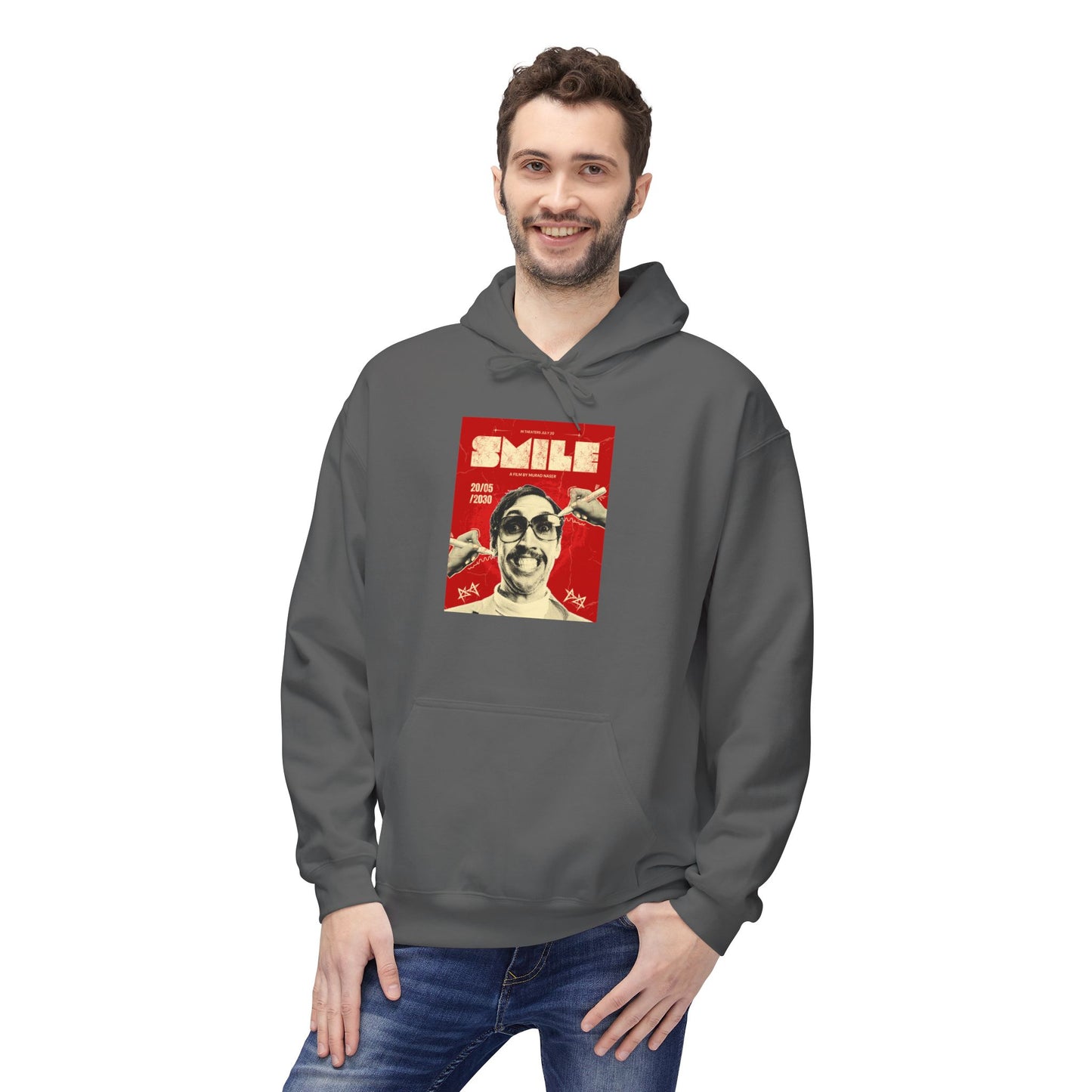 Bold Red Poster Graphic Hoodie | Street Art Edition