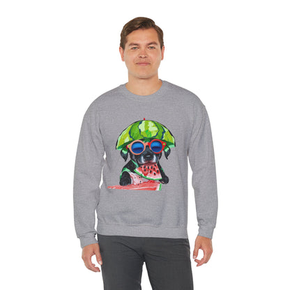 Dog in Helmet & Sunglasses Sweatshirt|Eco-Friendly - Limited