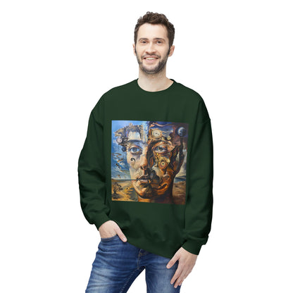 Surreal Split Mind Art Sweatshirt | Eco-Limited