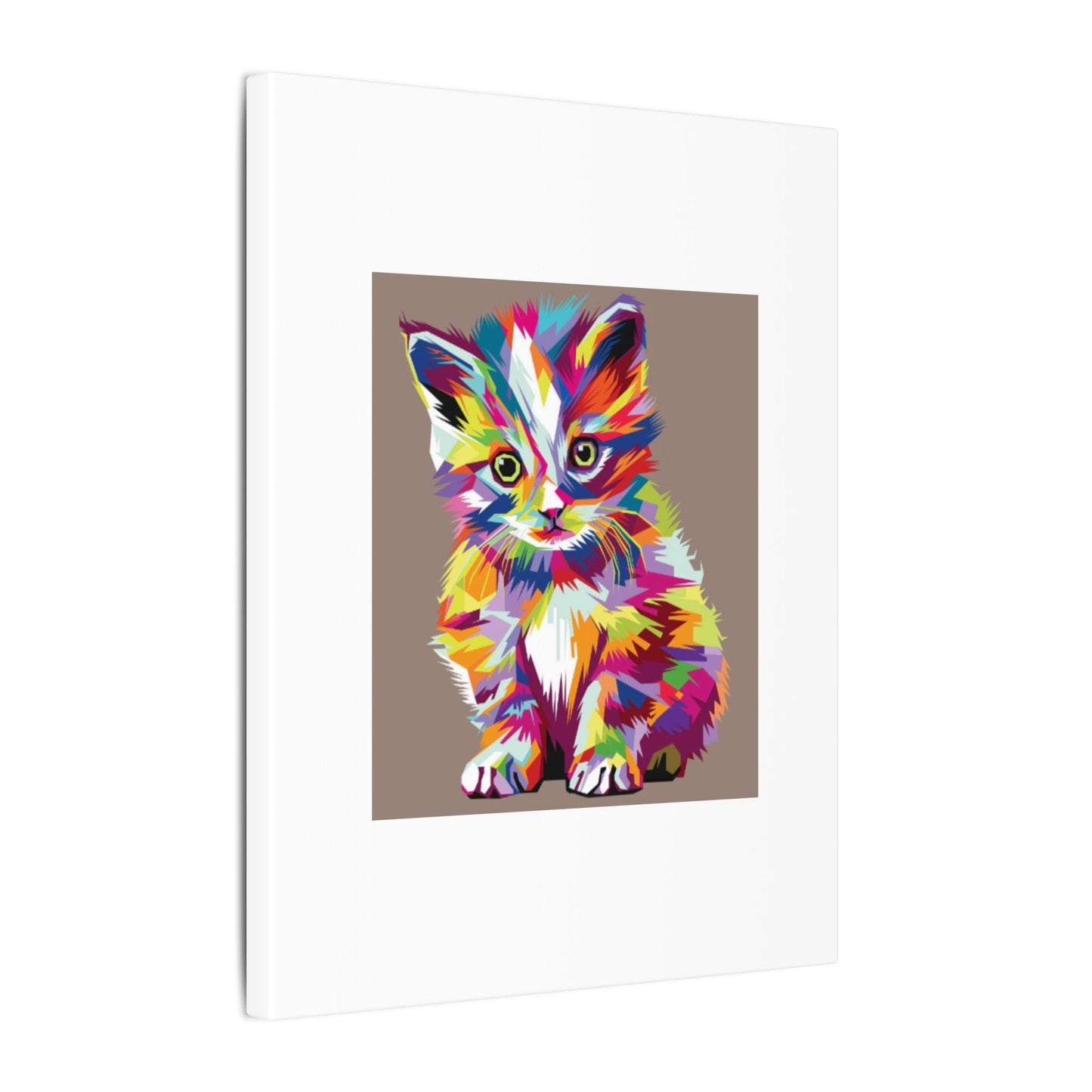 Vibrant Stretched Wall Art for Cat Lovers