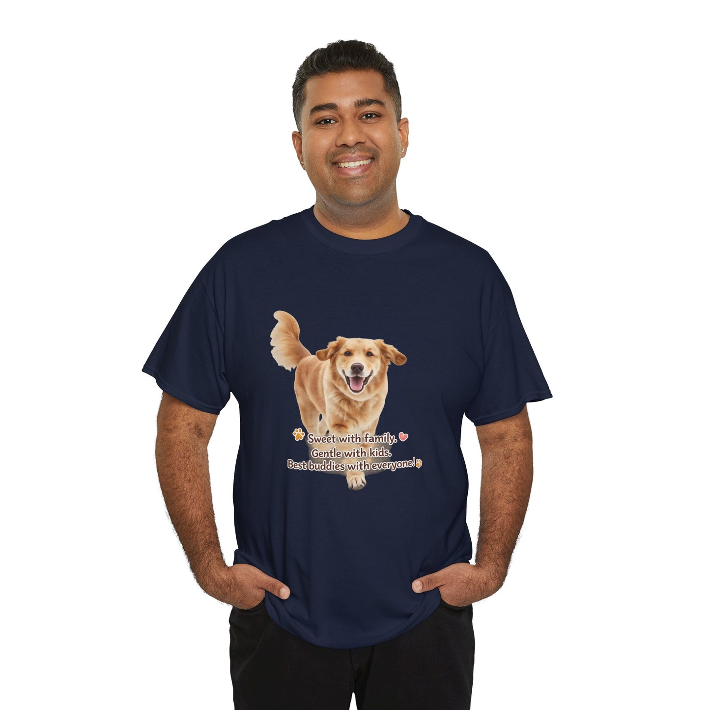 Golden Buddy Character T-Shirt | Eco-Limited