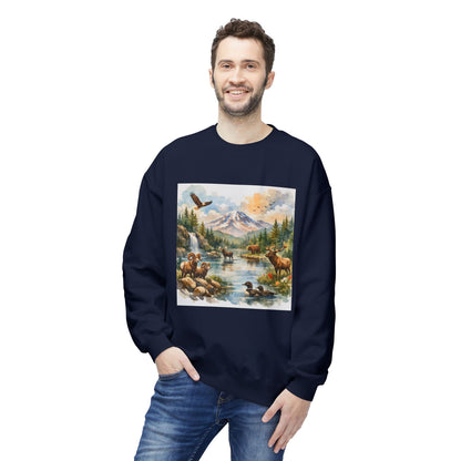 Wild American Landscape Graphic Sweater | Eco - Limited