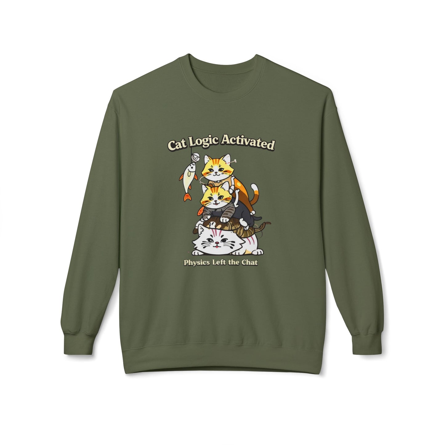 Cat Logic Activated Graphic Sweater | Eco-Limited