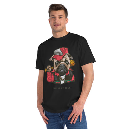 Organic Gangster Pug T-Shirt | Organic-Limited