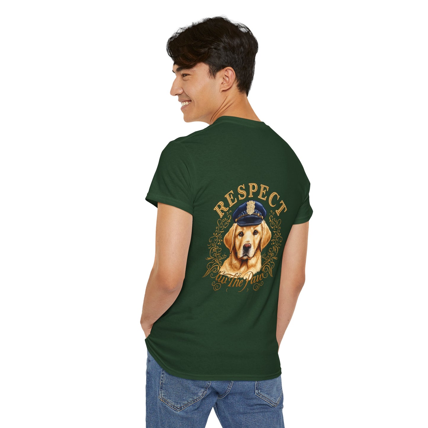 Respect The Paw Golden Retriever T-Shirt | Eco-Limited