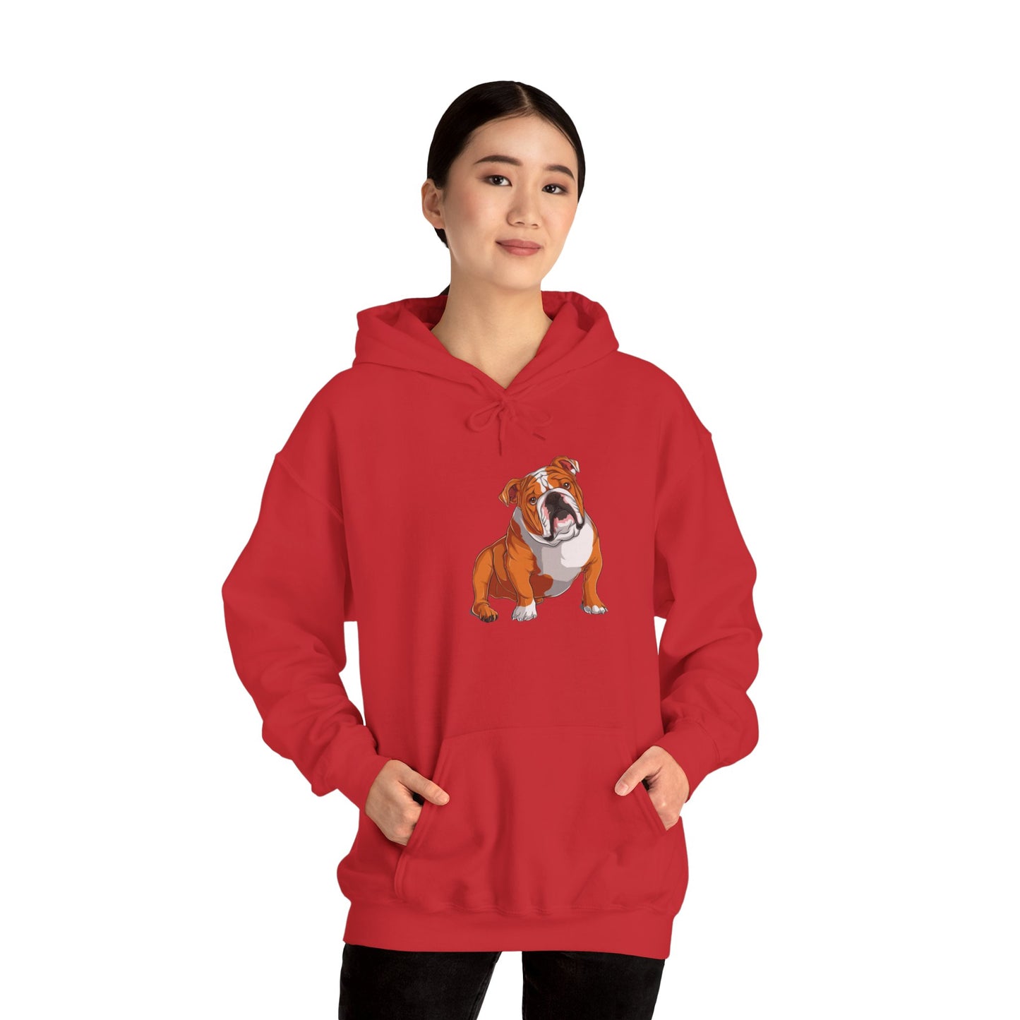 Cute English Bulldog Graphic Hoodie|Eco-Friendly - Limited