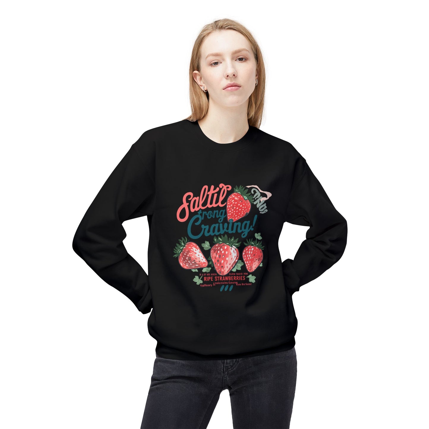 Salted Strong Craving Strawberry Graphic Sweater | Eco - Limited