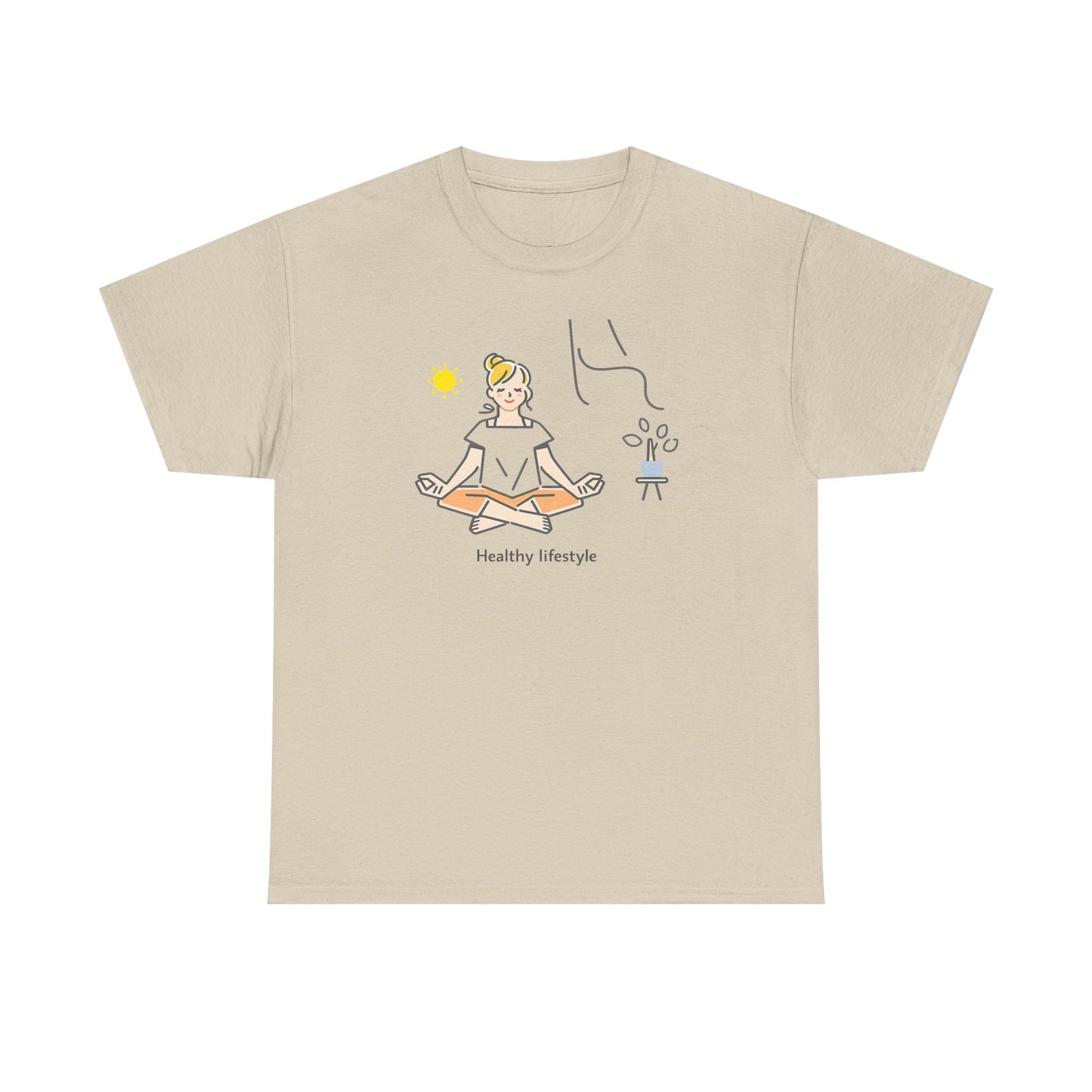 Healthy Lifestyle Illustration T-Shirt | Eco-Limited