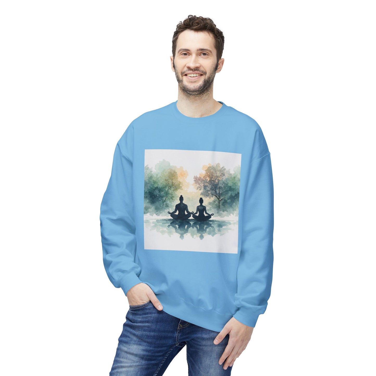 Calm Reflection Meditation Sweatshirt | Eco-Limited