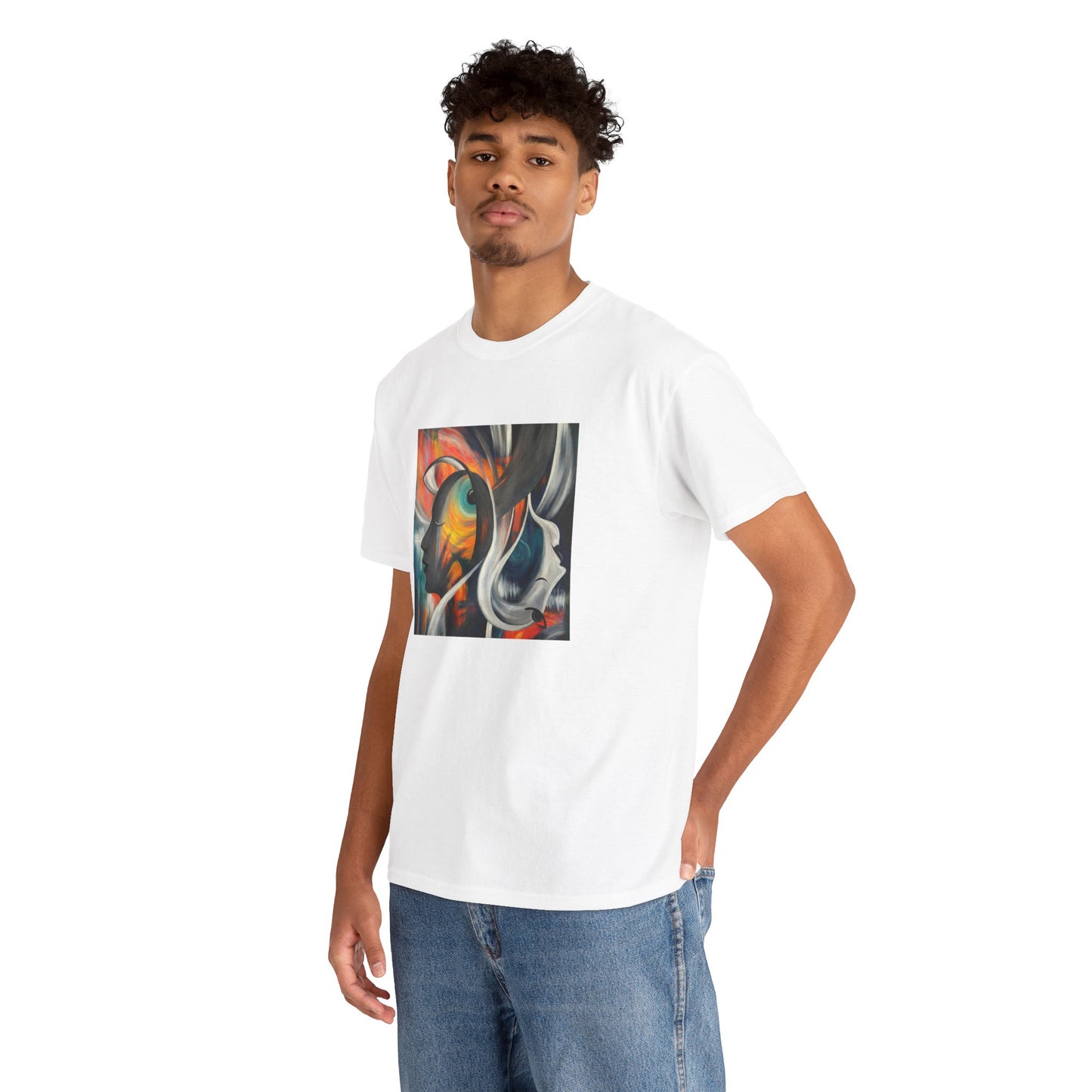 Abstract Expression Portrait T-Shirt | Eco-Limited