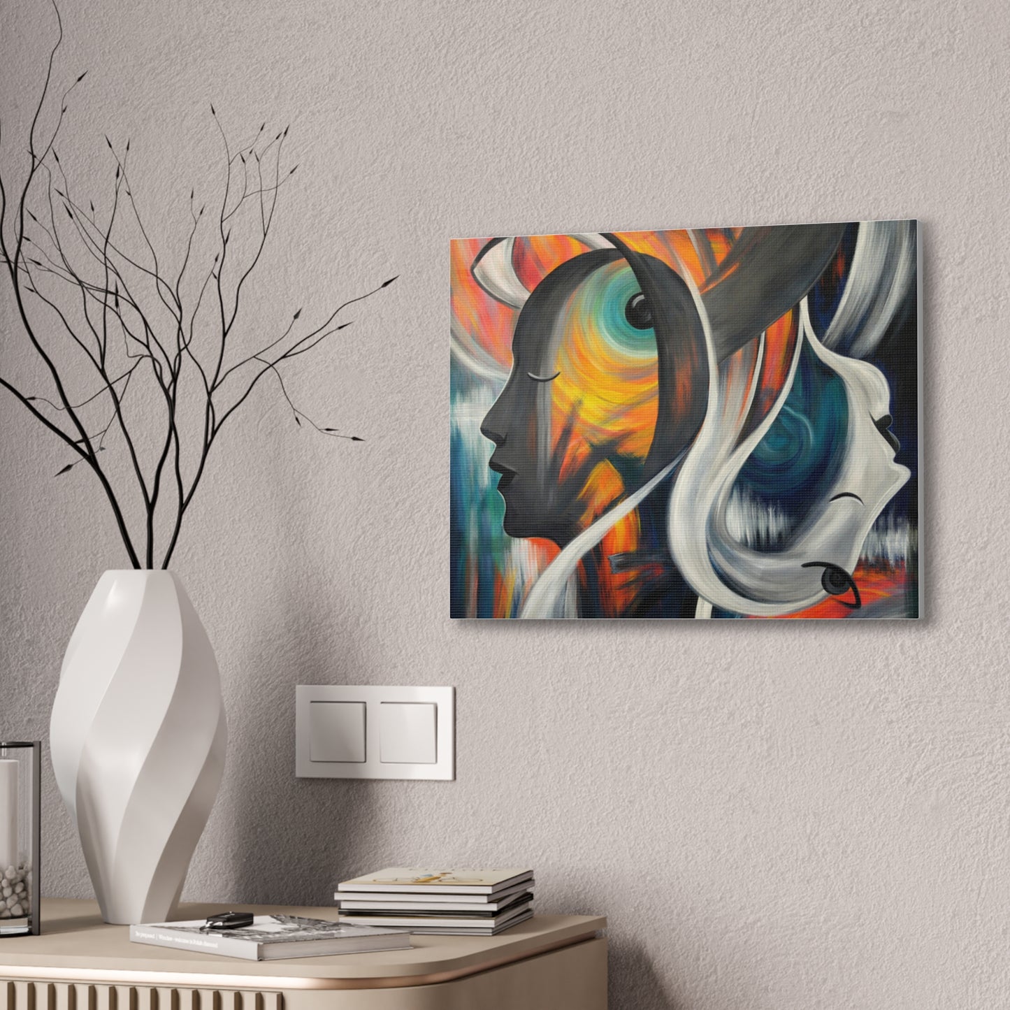 Abstract Expression Portrait Canvas | Eco-Limited