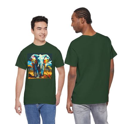 Colorful Elephant Art T-Shirt | Eco-Limited