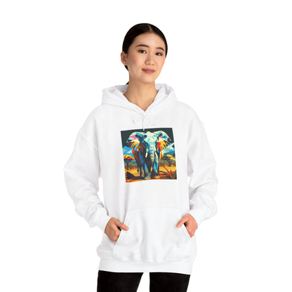 Electric Elephant Art Hoodie | Eco-Limited