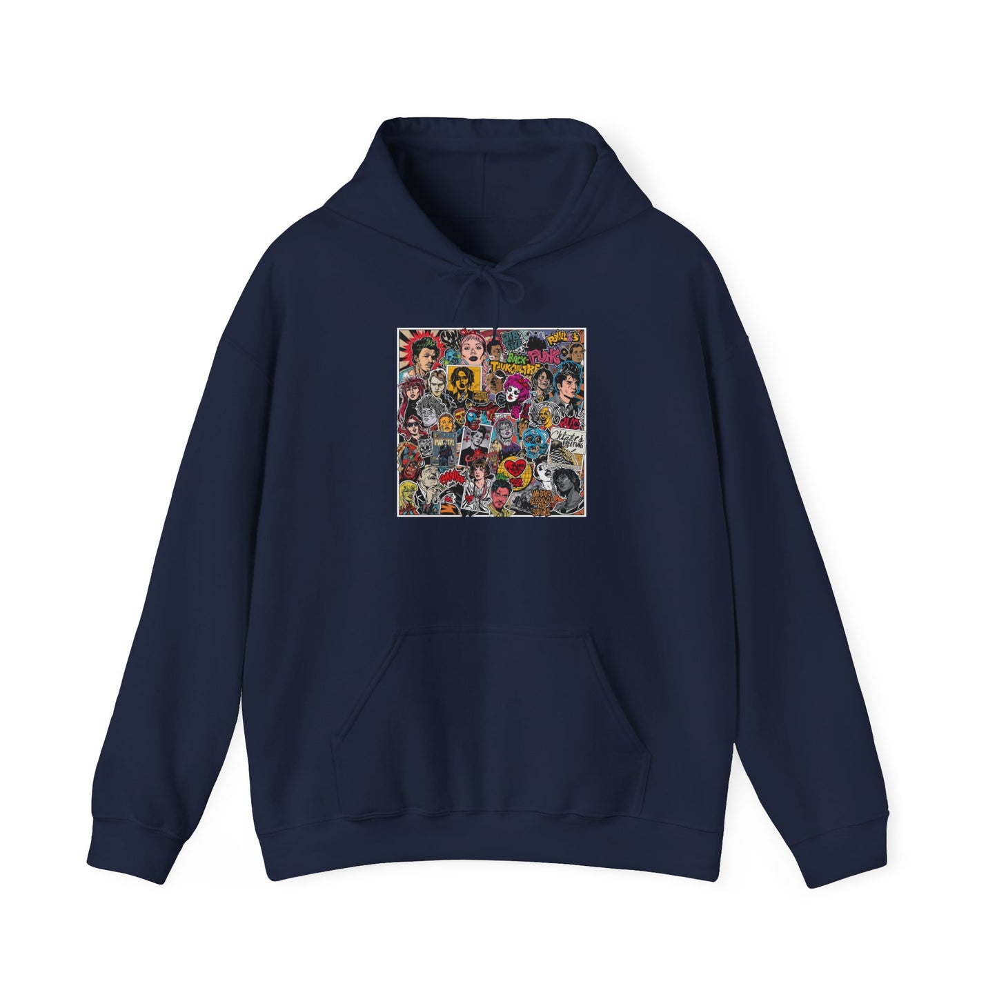 Rock Collage Street Art Hoodie | Eco-Limited