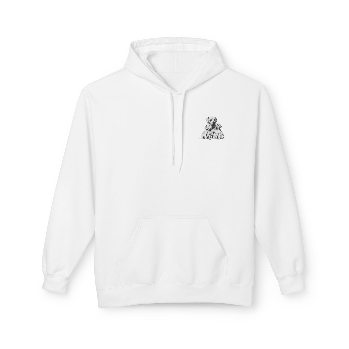 Puppy Family Chest Hoodie | Eco-Limited