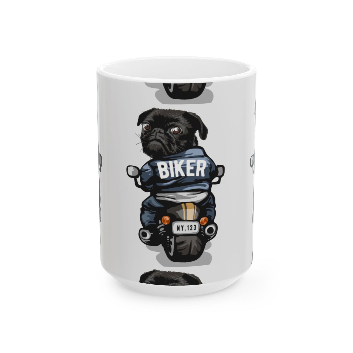 Cute Motorcycle Dog Coffee Cup (11oz, 15oz)