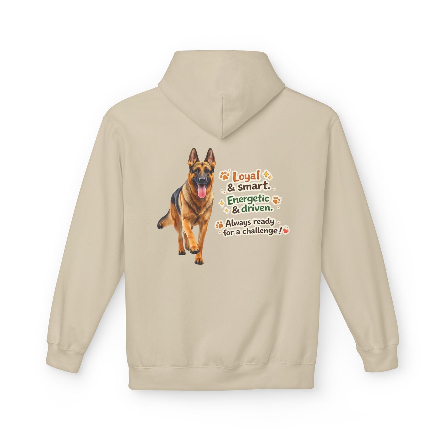 German Shepherd Character Hoodie | Eco-Limited