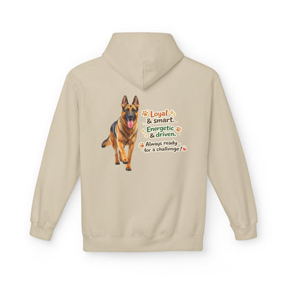 German Shepherd Character Hoodie | Eco-Limited