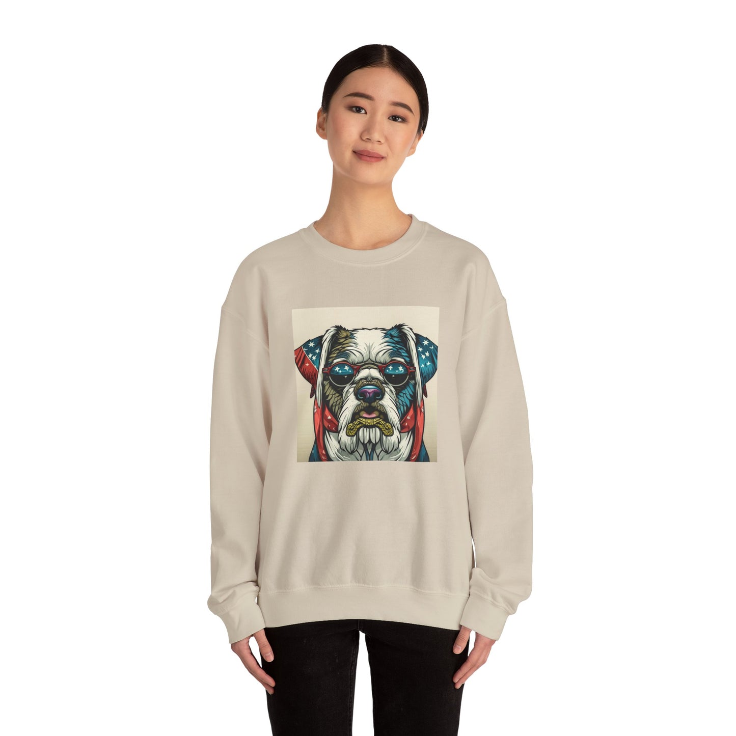 Patriot Dog Portrait Sweatshirt | Eco - Limited