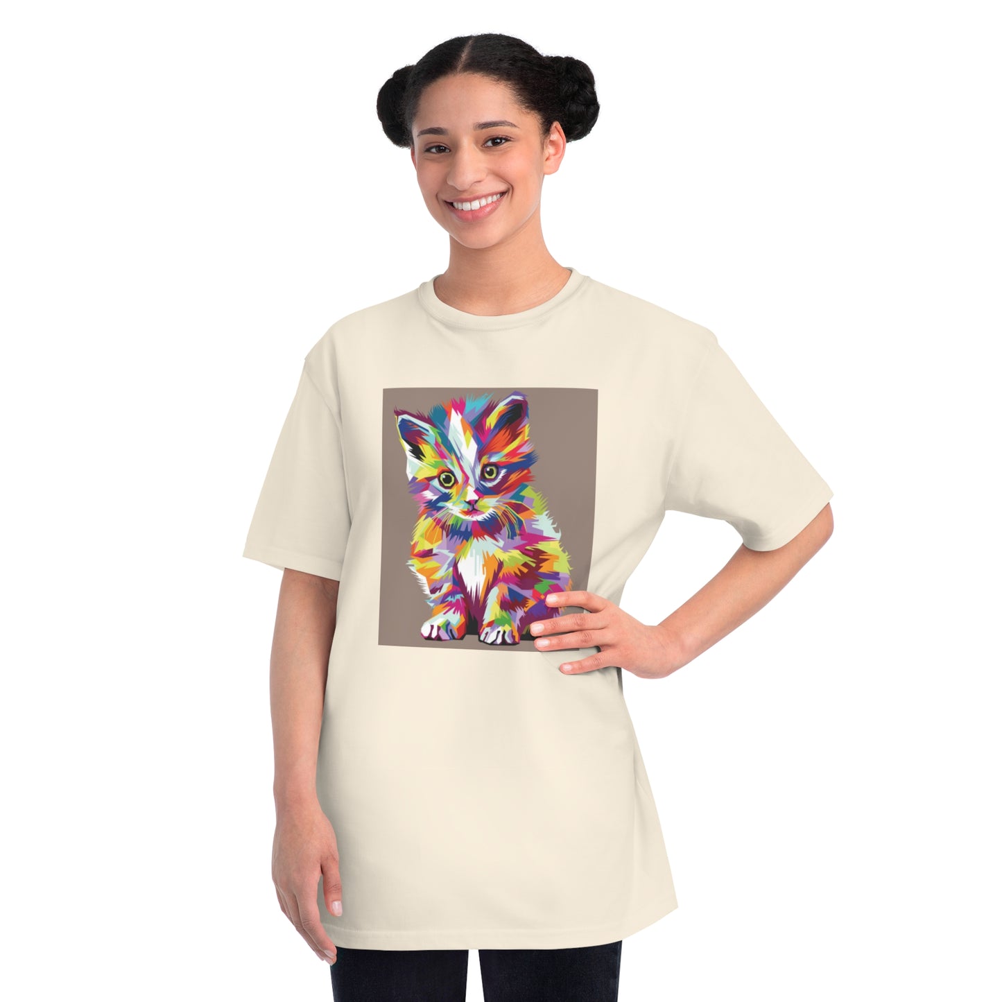 Color Pop Kitten Organic T-Shirt | Organic-Limited
