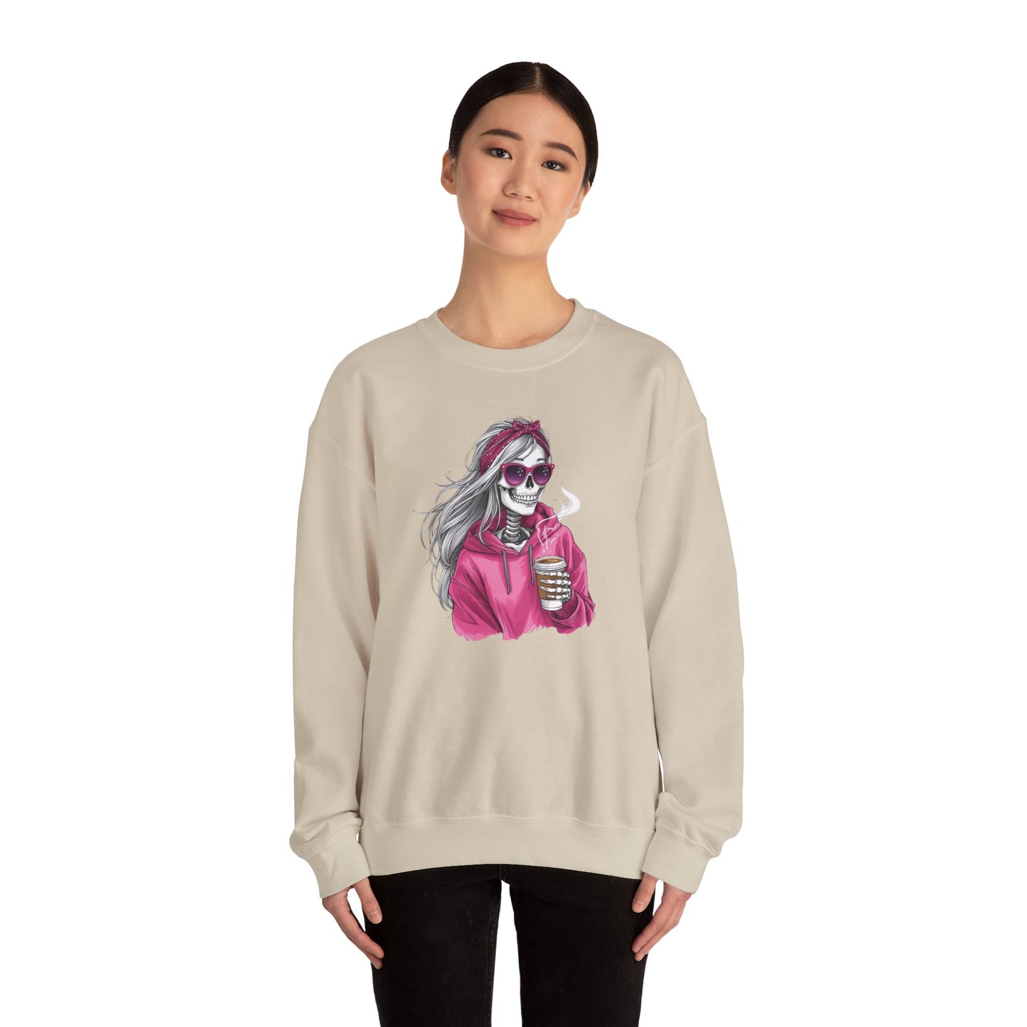 Coffee Rebel Skeleton Sweatshirt | Eco-Limited