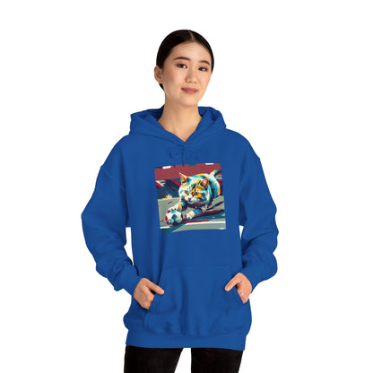 Color Pop Cat Art Hoodie | Eco-Limited