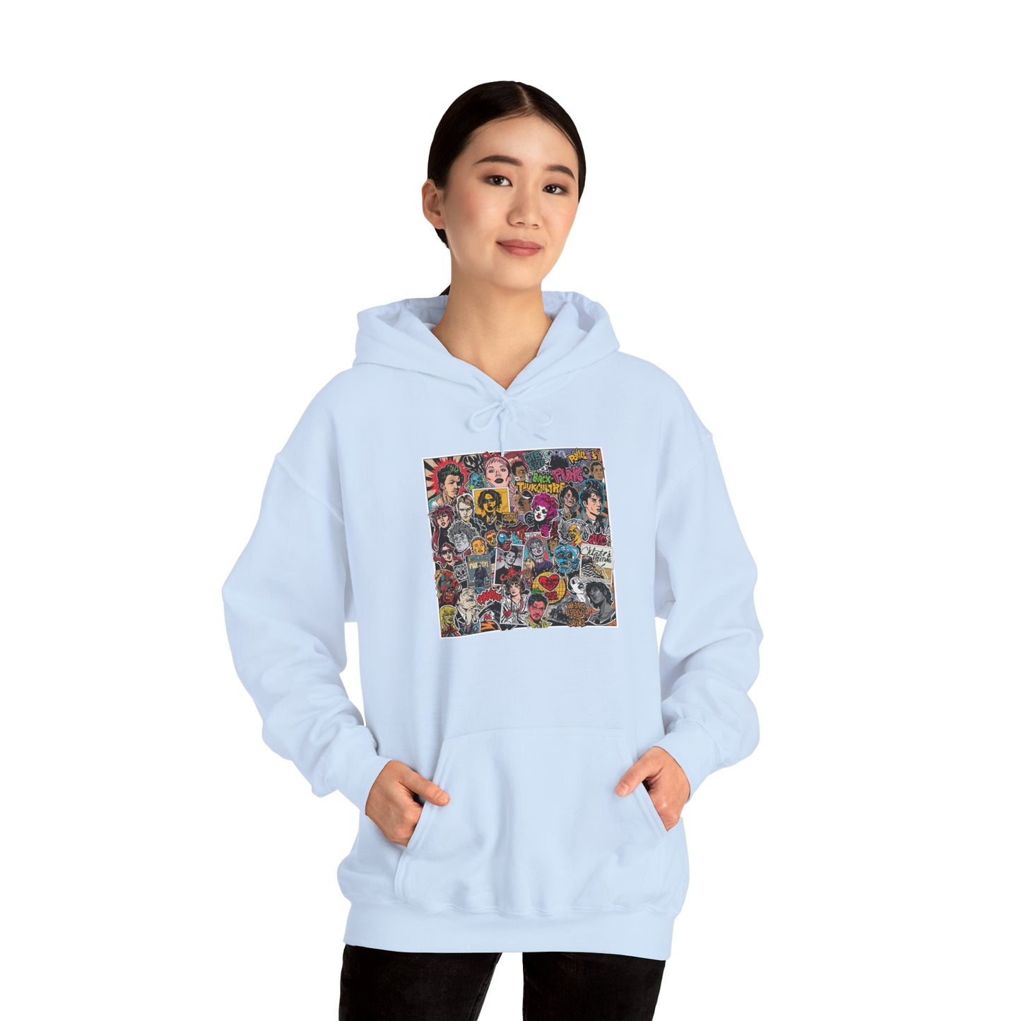 Rock Collage Street Art Hoodie | Eco-Limited