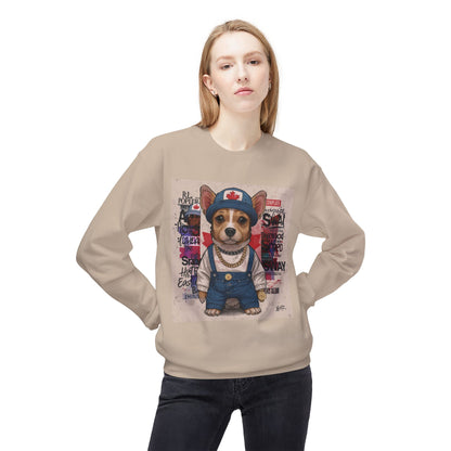 Lucky Street Pup Art Sweater | Eco-Limited