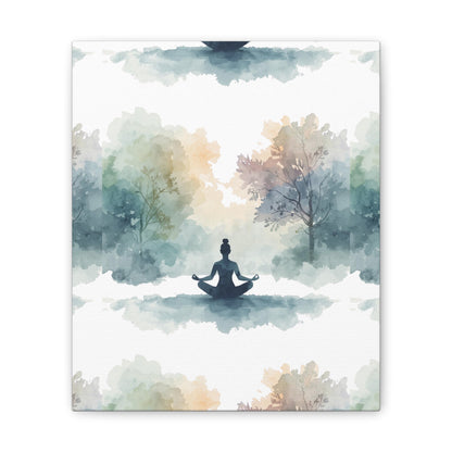Peace Within Meditation Canvas Wall Art | Eco-Limited