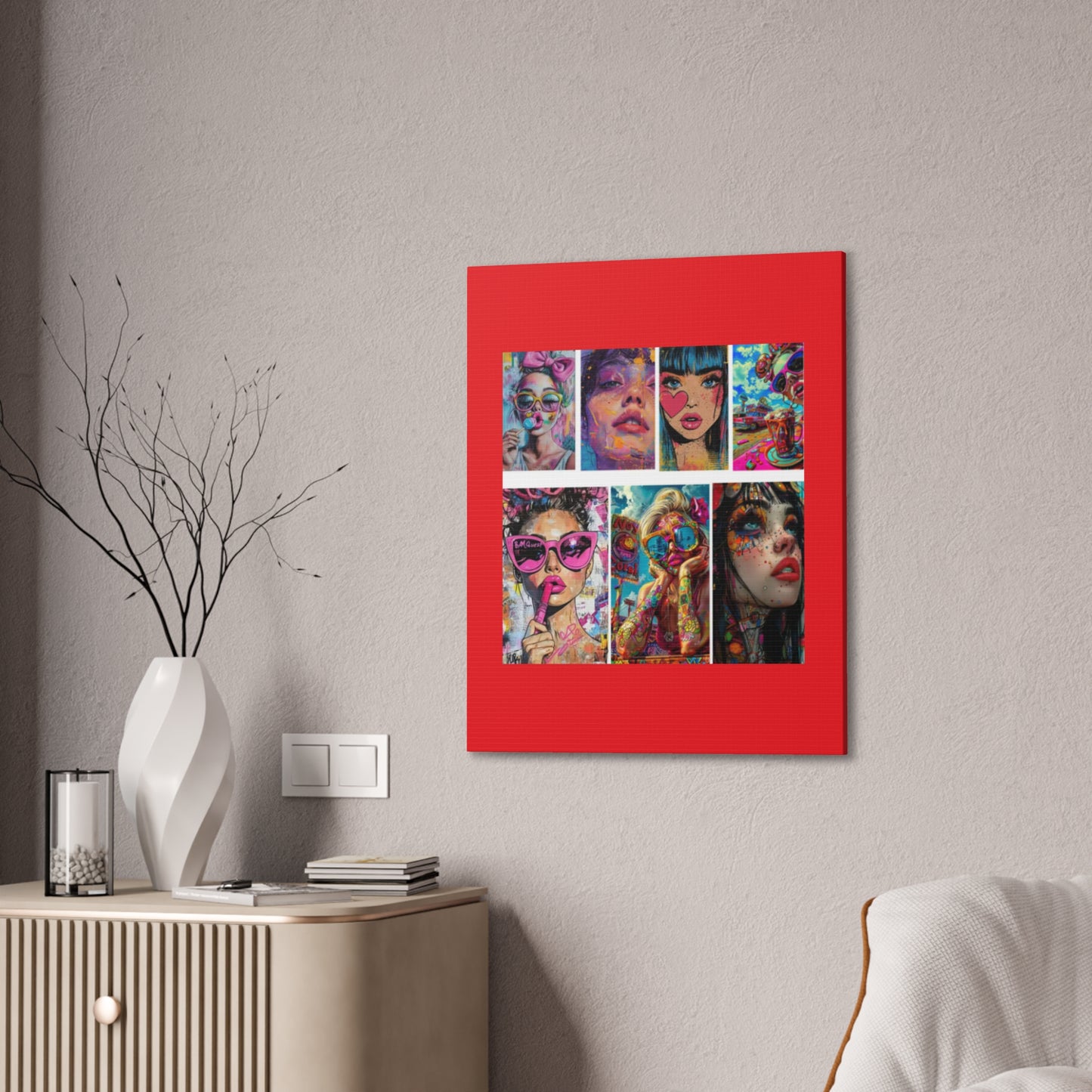 Pop Art Muse Canvas | Statement Wall Art