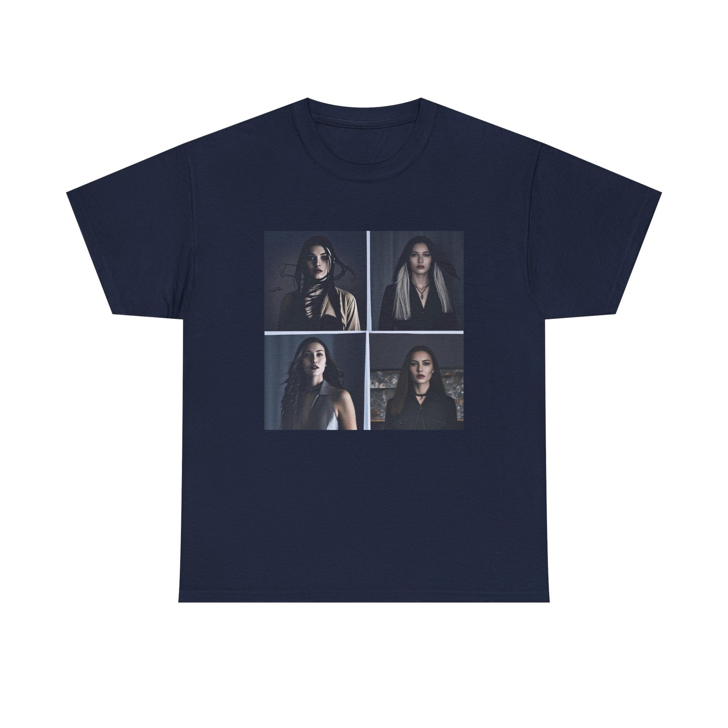 Dark Portrait Grid T-Shirt | Eco-Limited