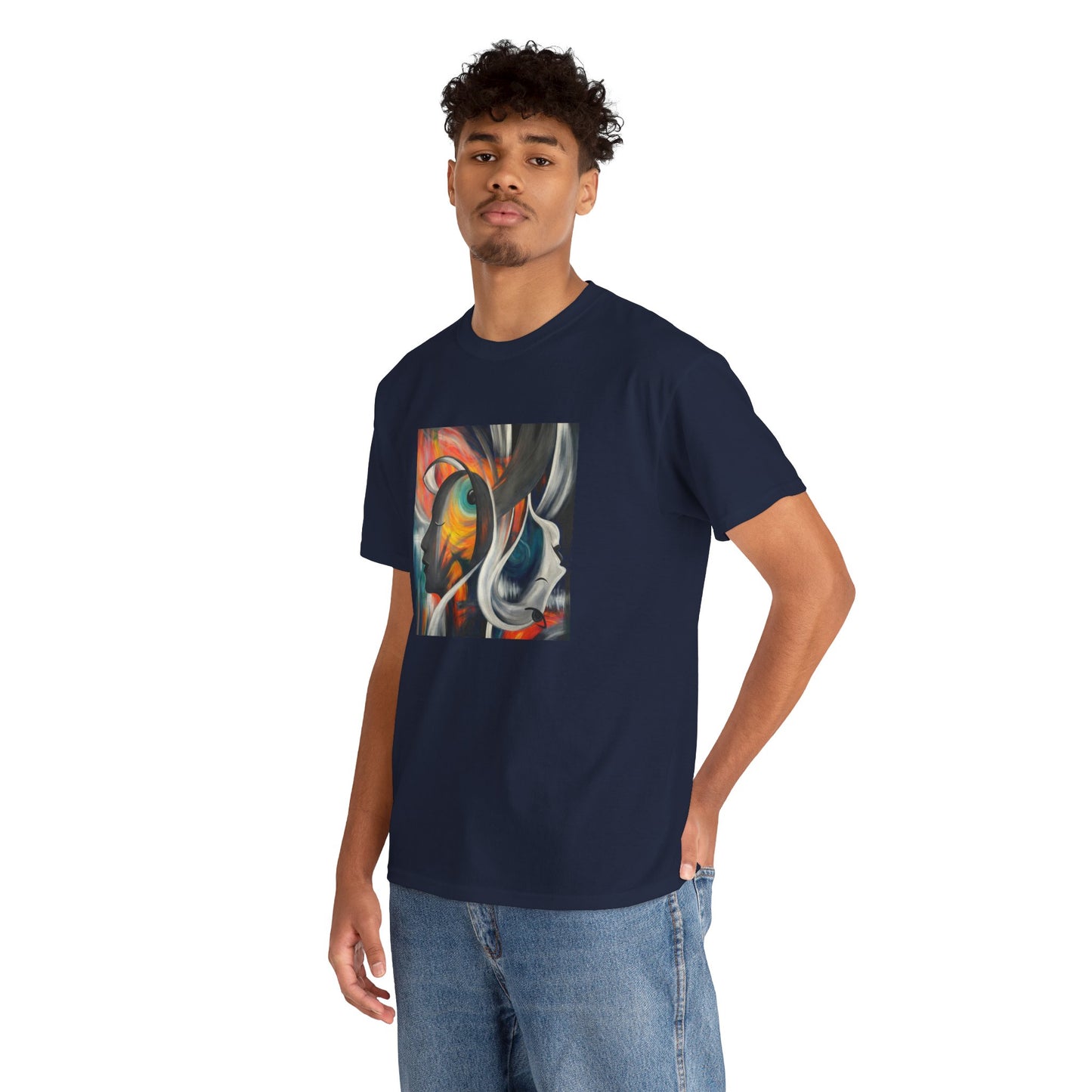 Abstract Expression Portrait T-Shirt | Eco-Limited