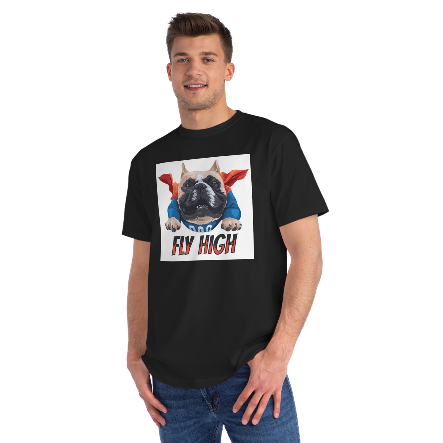 Organic Fly High Bulldog T-Shirt | Organic-Limited