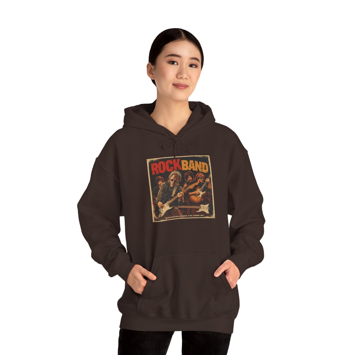 Rock Band Vintage Collage Hoodie | Eco-Limited