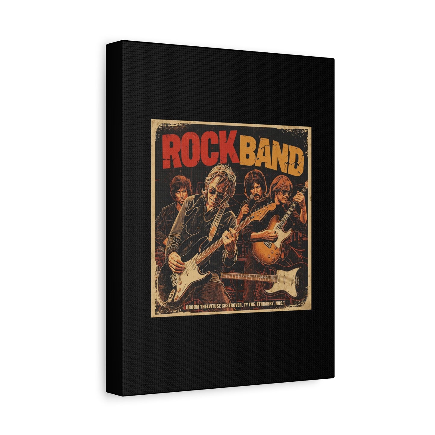 Rock Band Vintage Canvas Wall Art | Eco - Limited