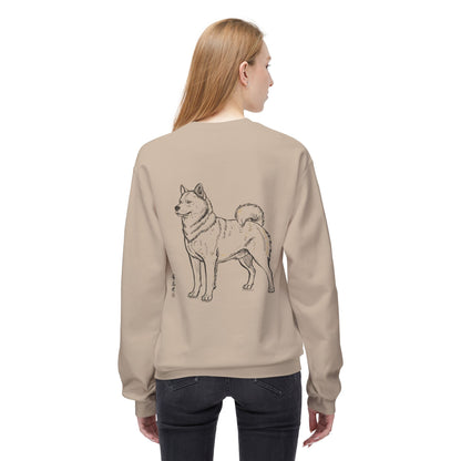 Korean Jindo Line Art Sweatshirt | Eco-Limited