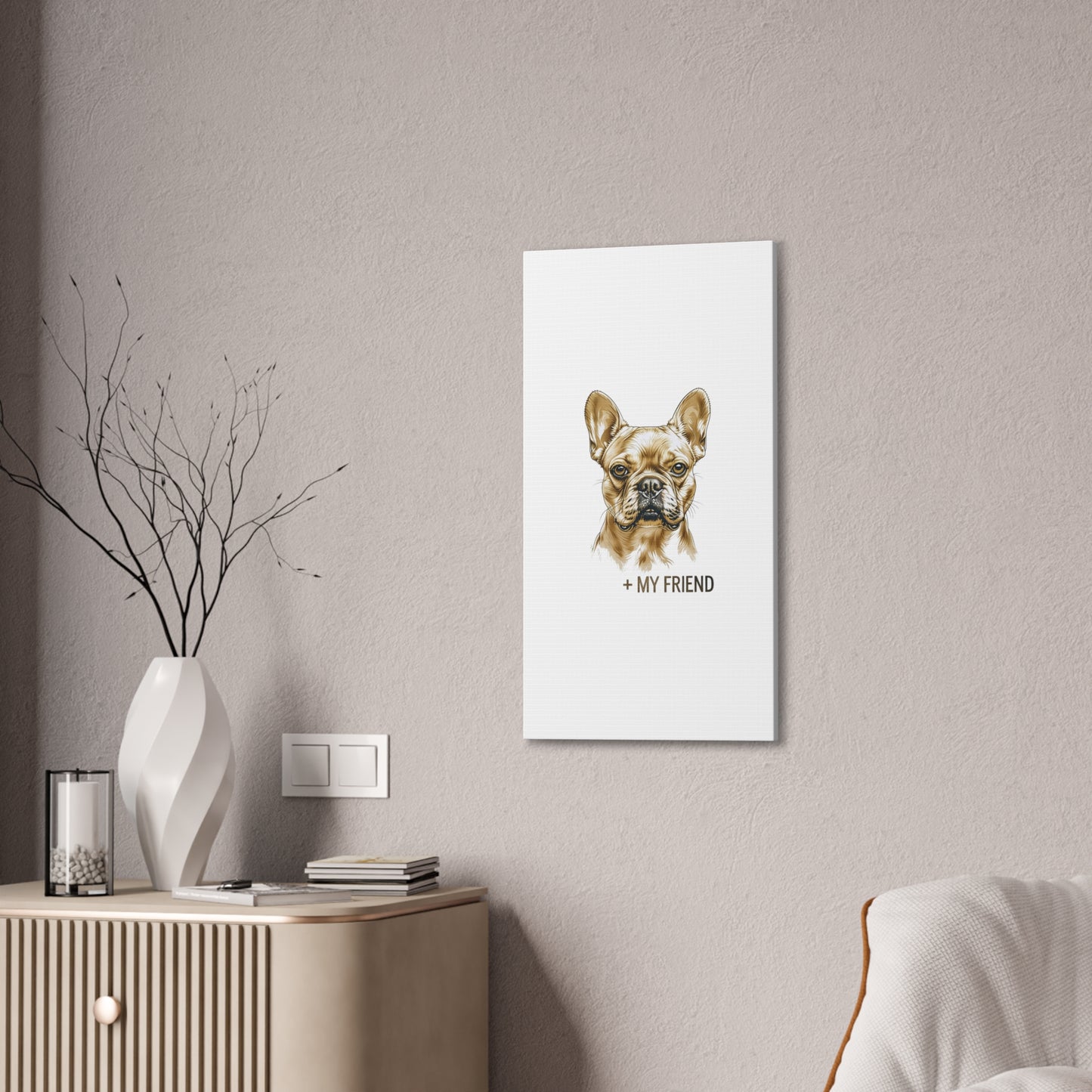 French Bulldog My Friend Canvas Wall Art | Eco Limited