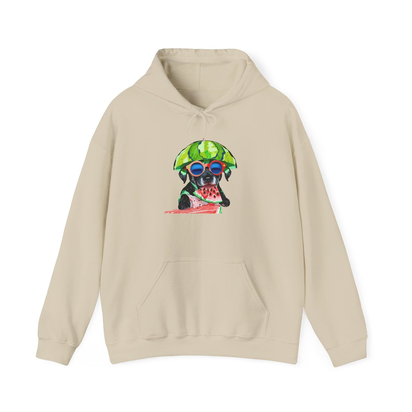 Cute Watermelon Pup Graphic Hoodie|Eco-Friendly - Limited