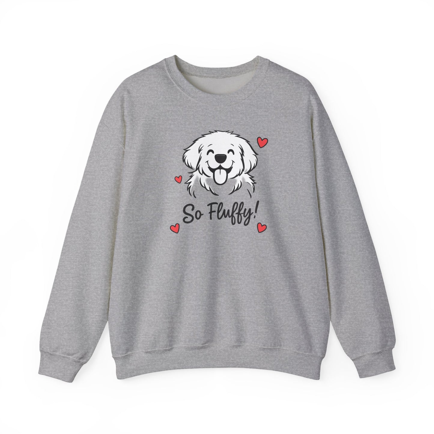 So Fluffy Puppy Graphic Sweatshirt | Eco-Limited
