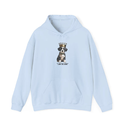 “I Am The King” Crowned Puppy Graphic Hoodie|Eco-Limited