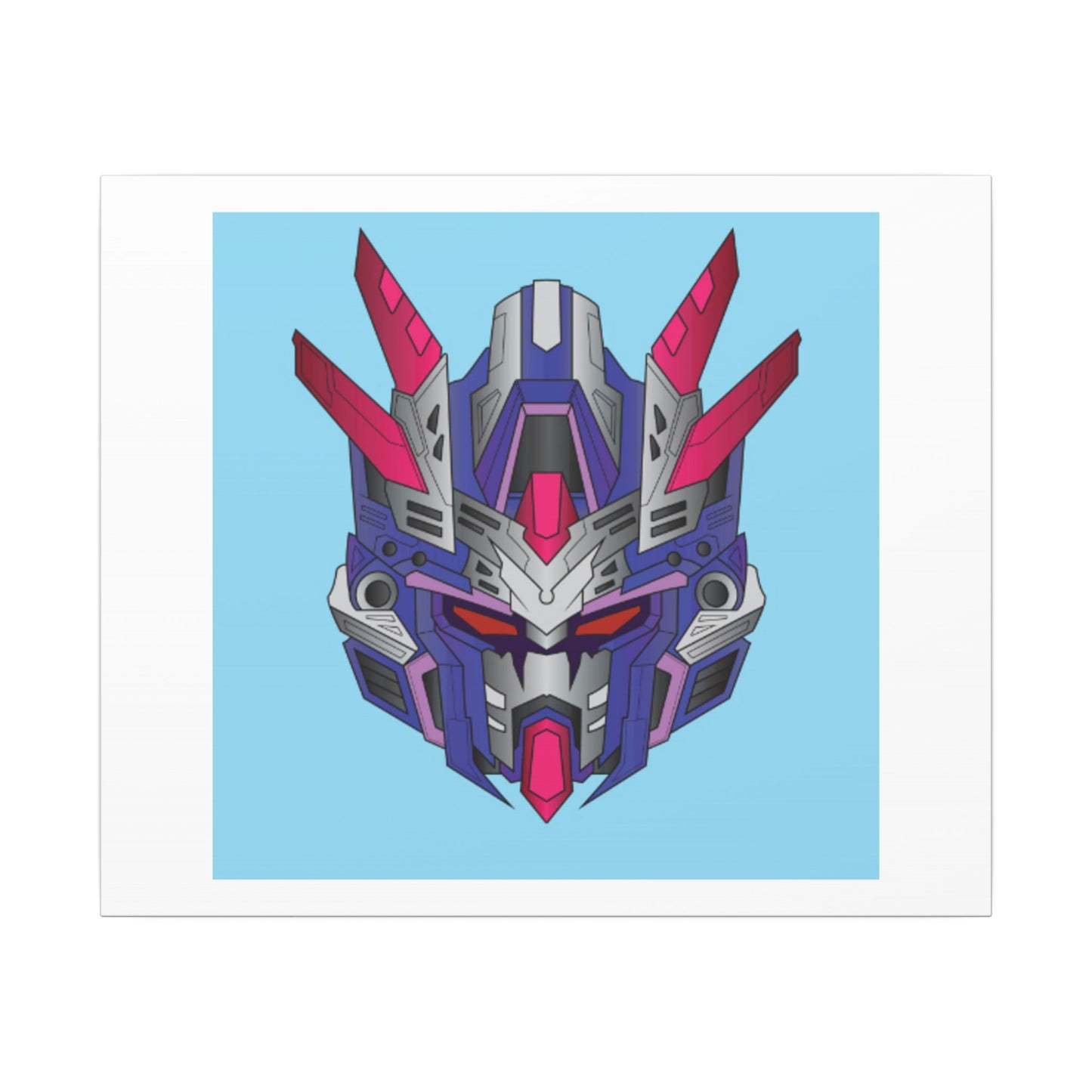 Mecha Warrior Helmet Organic Canvas