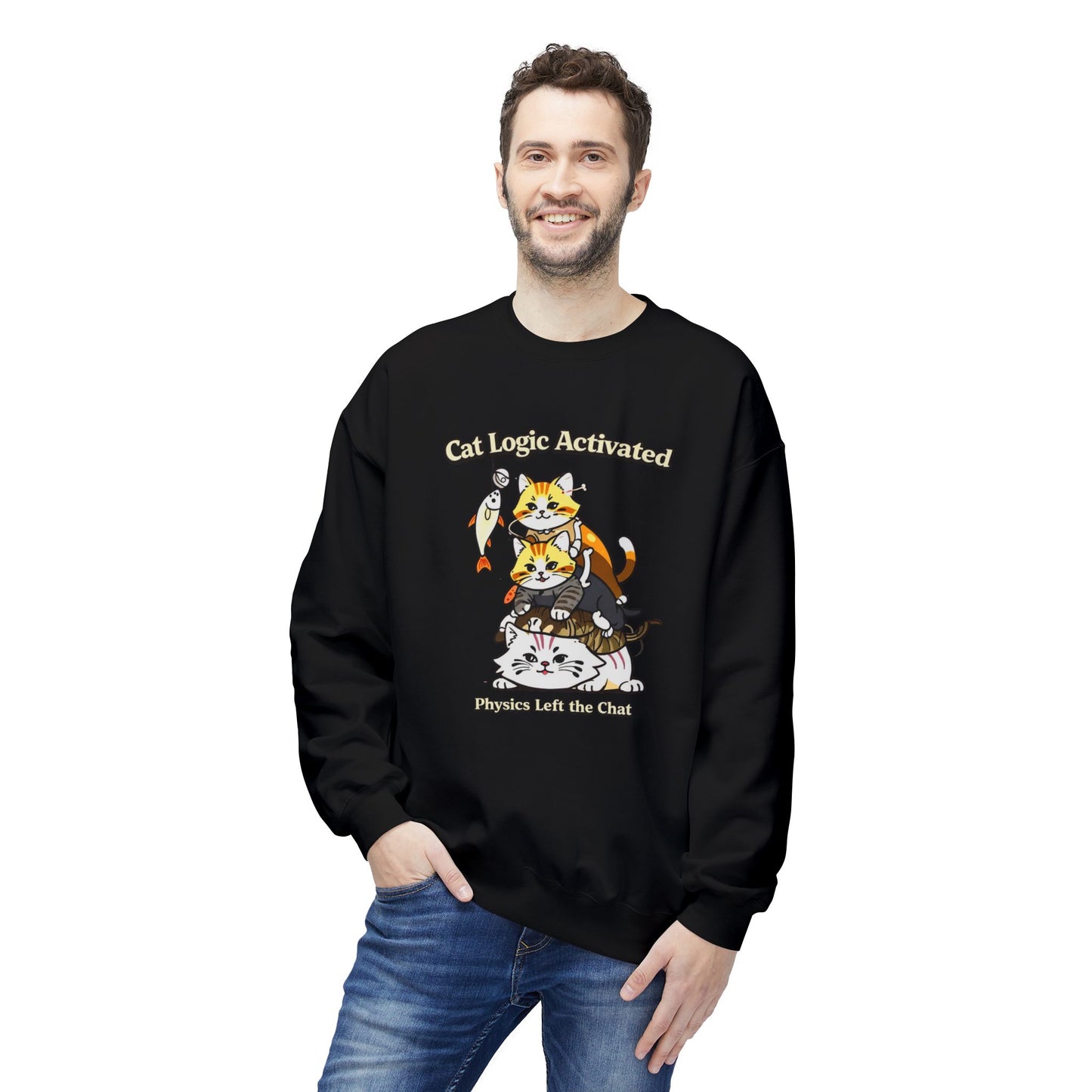 Cat Logic Activated Graphic Sweater | Eco-Limited